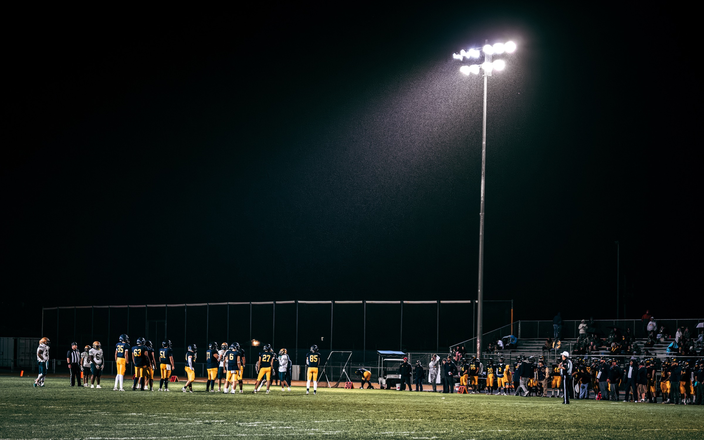Friday Night Lights — Arroyo Grande football under the stadium lights